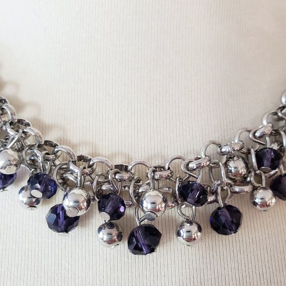 Paparazzi Deep Purple Fringe Necklace - Picture 2 of 3